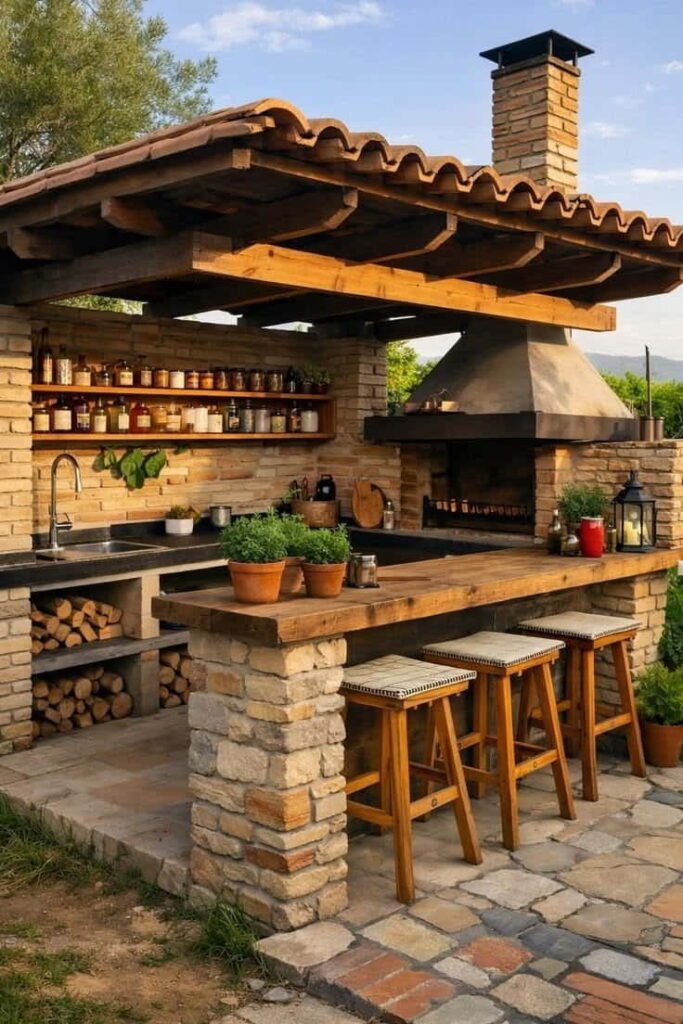 1 simple outdoor kitchen ideas