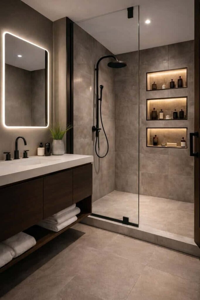 bathroom ideas with walk in shower