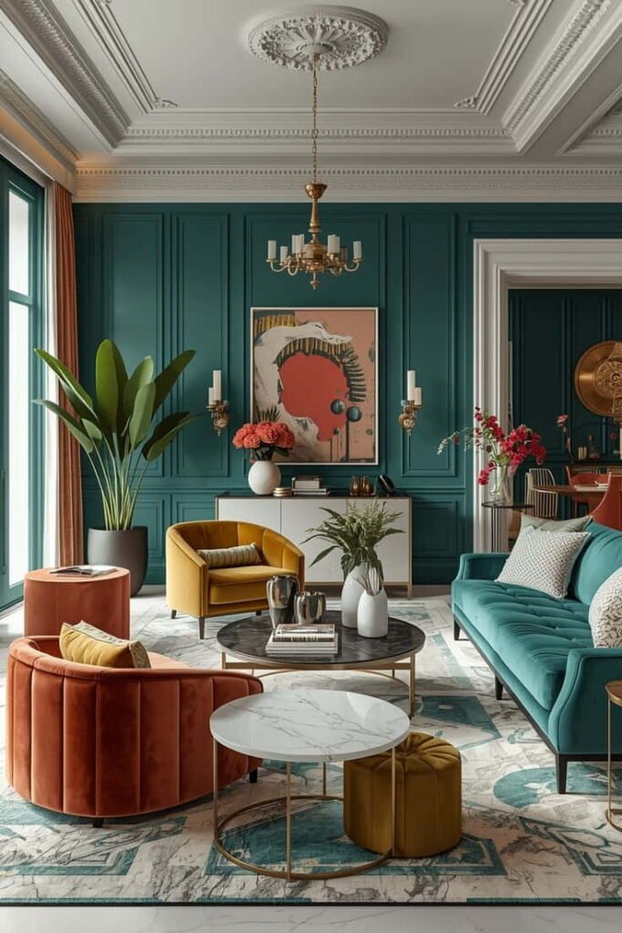 art deco living room ideas