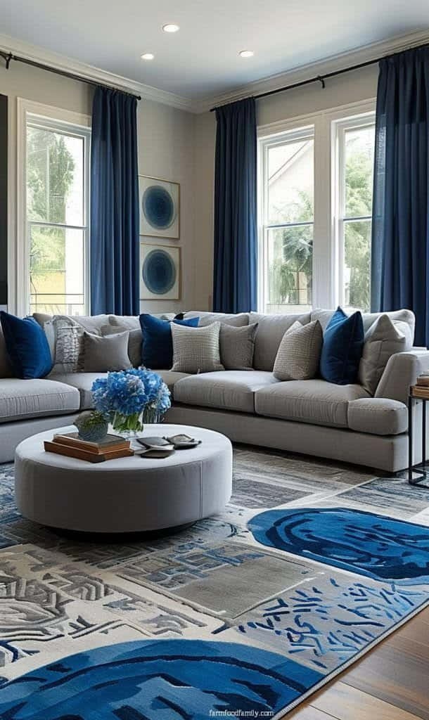blue living room ideas