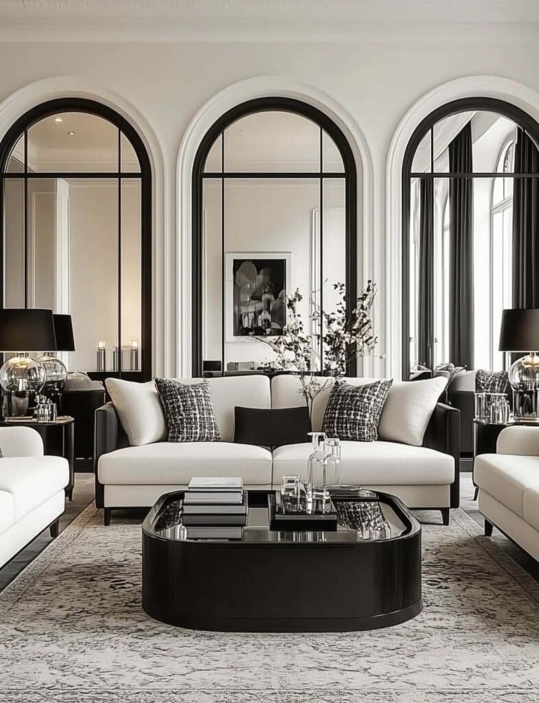 black and white living room ideas