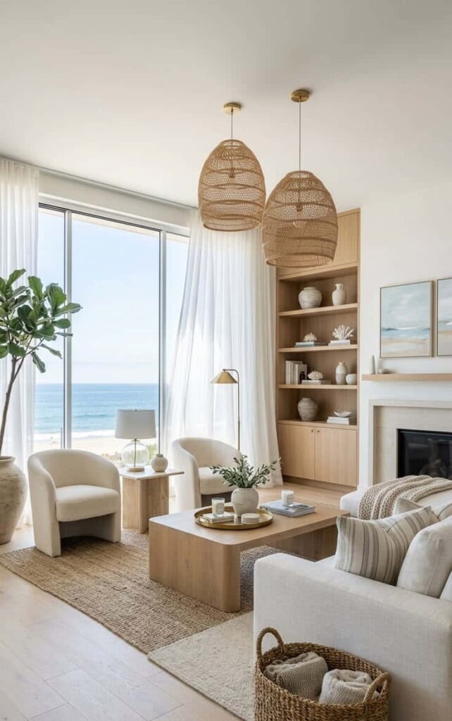 modern beach house interior