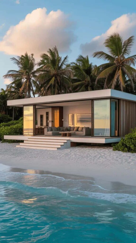 small modern beach house designs