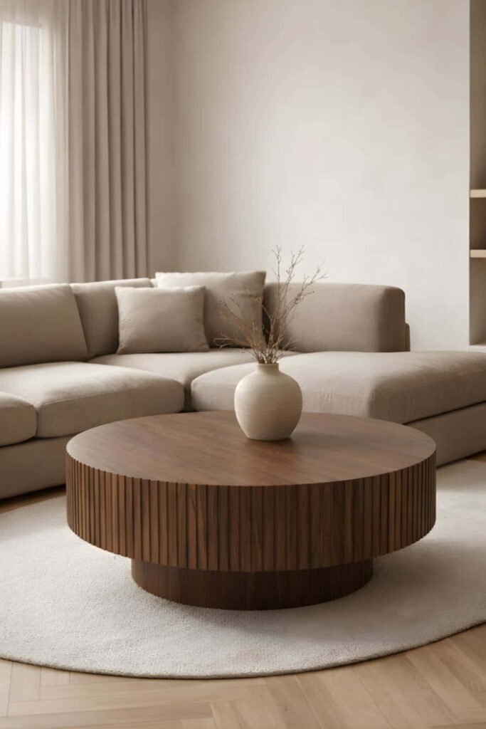 round unique coffee table