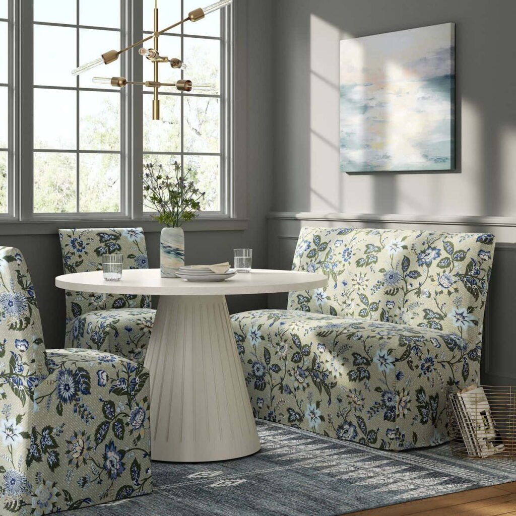 slipcover dining banquette