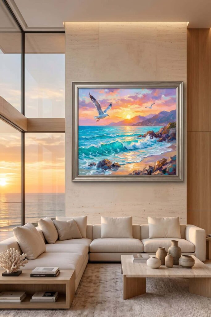  modern beach house artwork