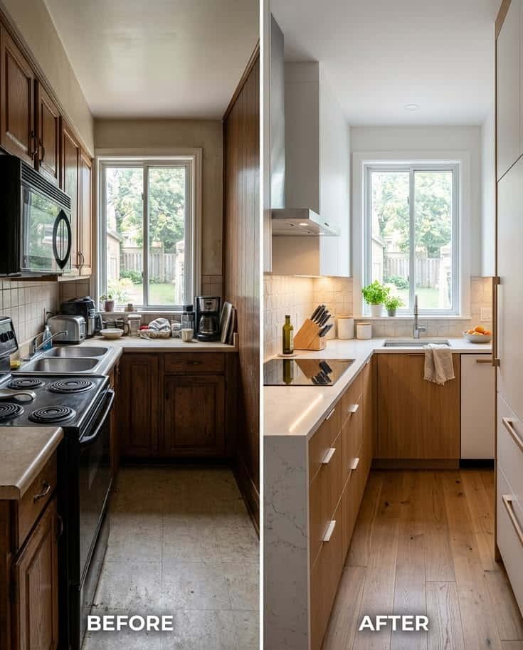 small kitchen renovation
