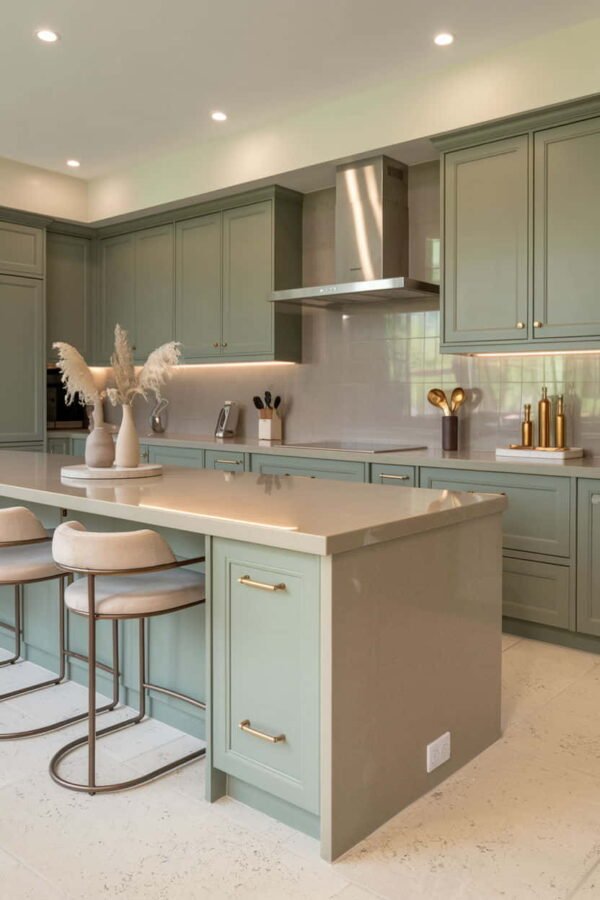 sage green kitchen cabinets ideas