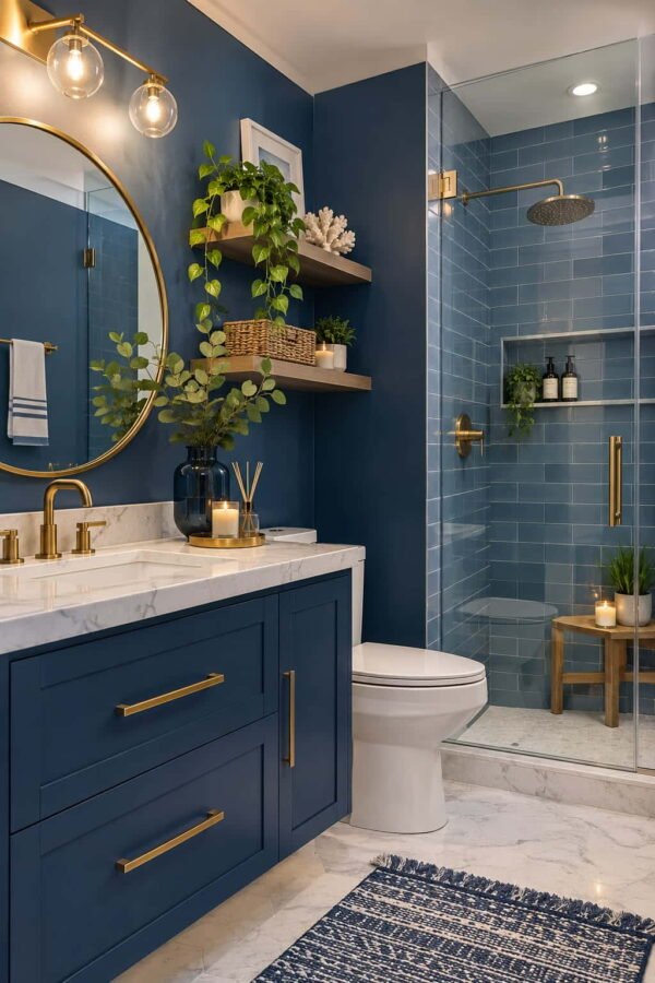 blue bathroom decor ideas