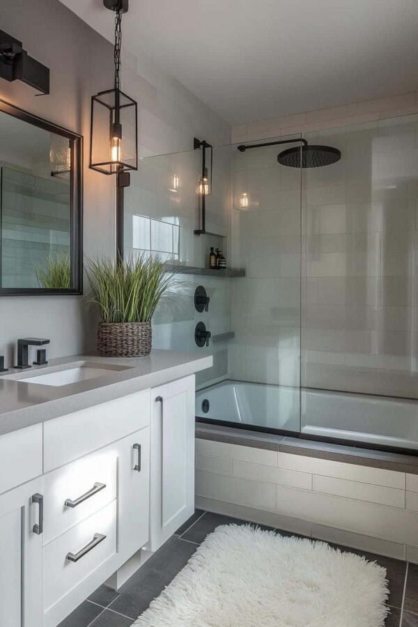 bathroom decor ideas around tub