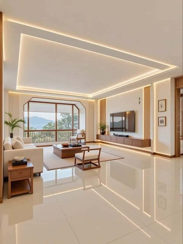 living room interior design ai prompt