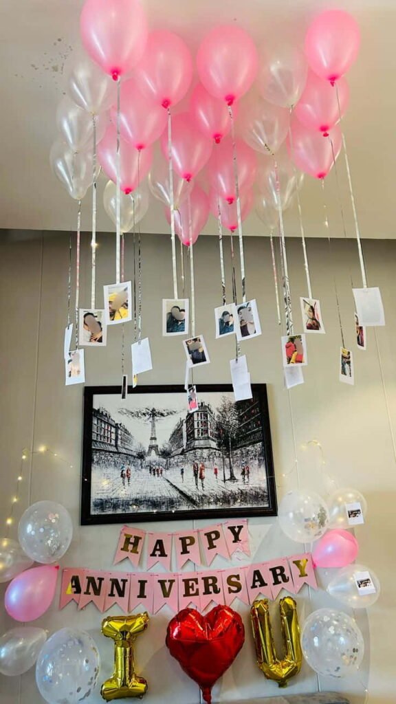 home decoration ideas anniversary
