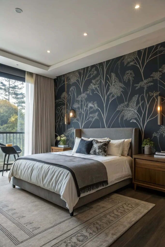 bedroom decor ideas accent wall