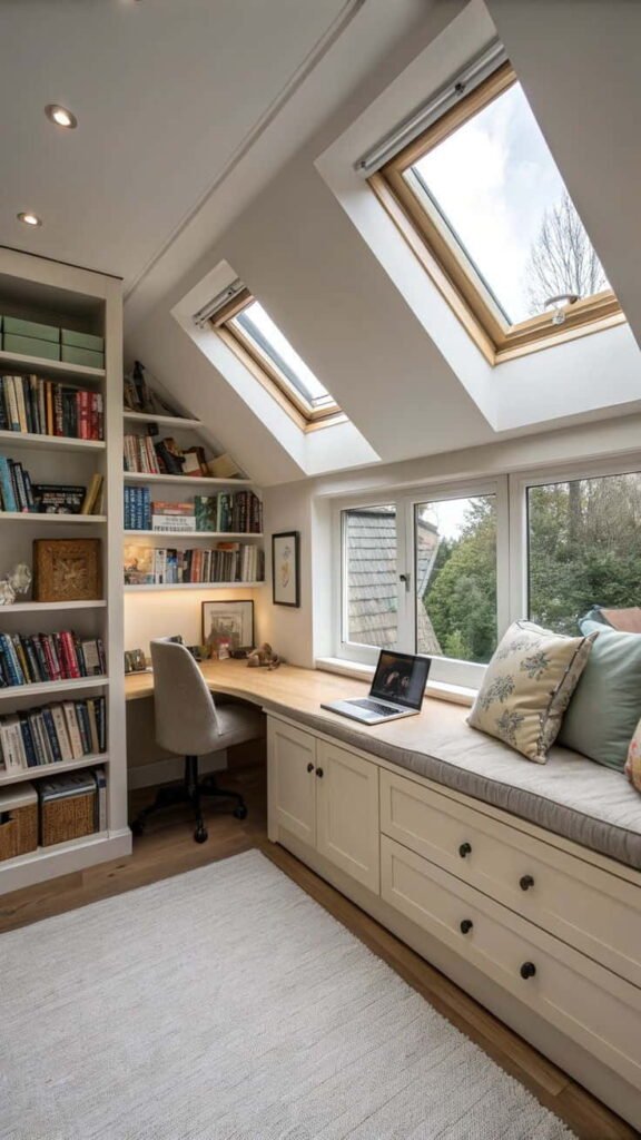 attic home office ideas