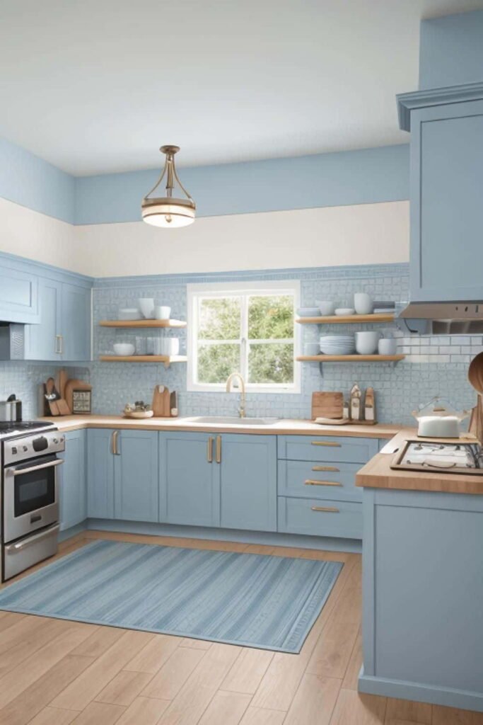 kitchen design ideas blue cabinets