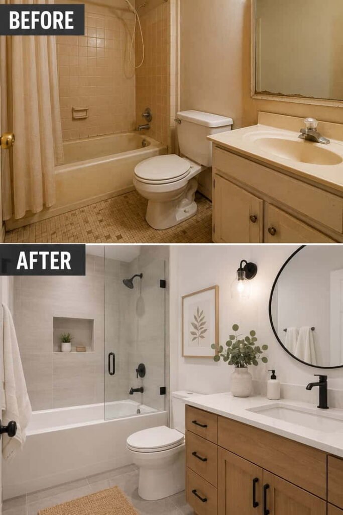 bathroom renovation ideas before and after