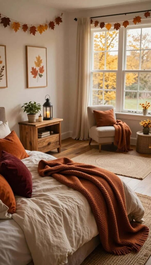autumn bedroom decor ideas