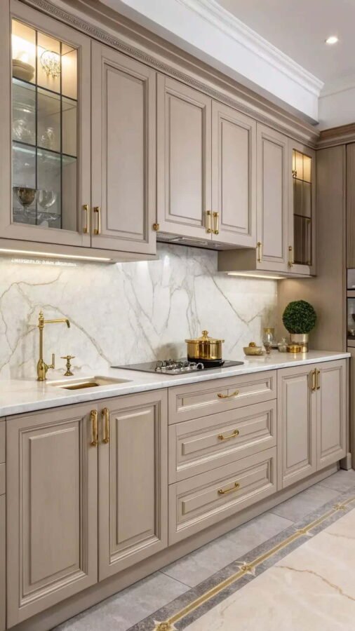 beige kitchen cabinets ideas