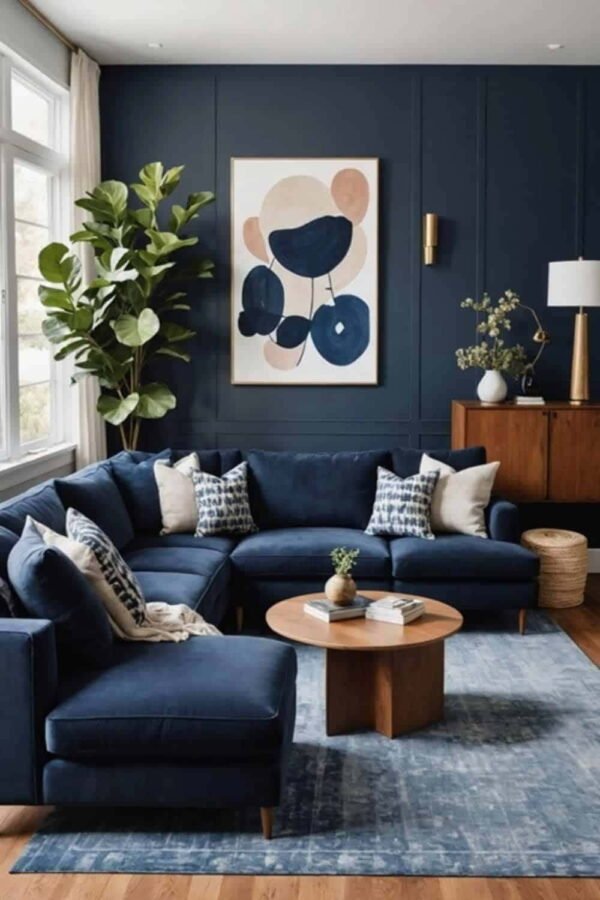 living room decor ideas blue