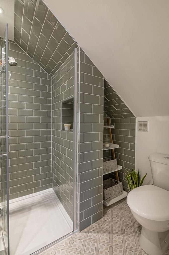 attic bathroom tile ideas