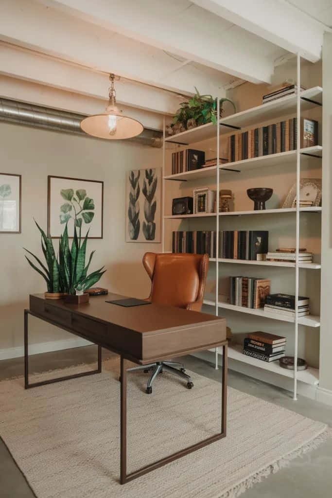 home office ideas basement