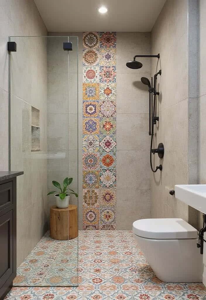 bathroom tile ideas for shower and floor