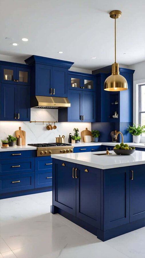 blue kitchen cabinets ideas