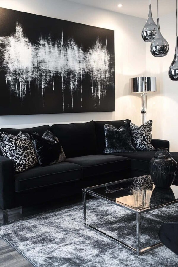 living room decor ideas black
