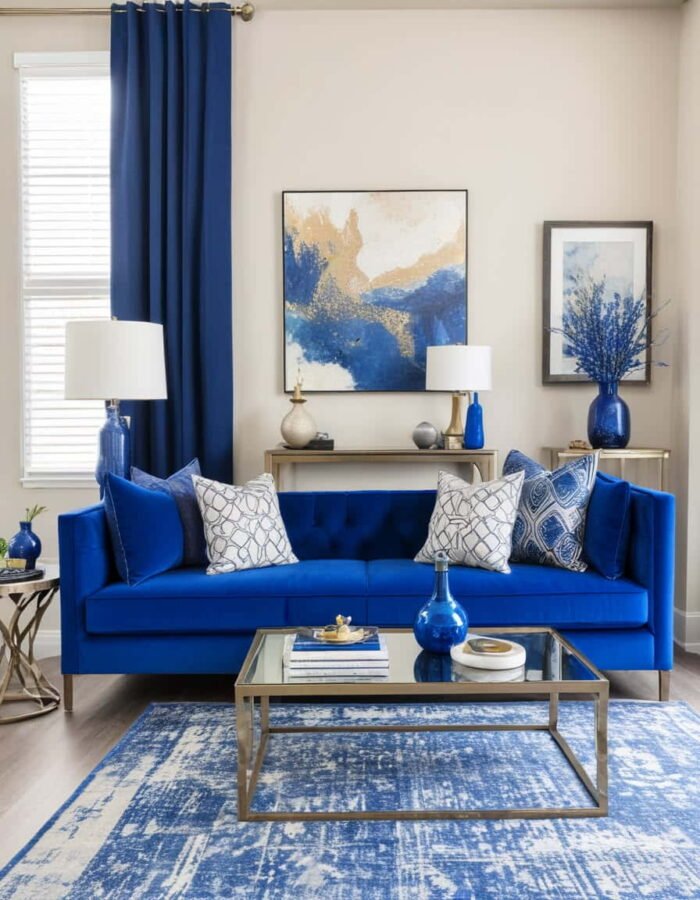 living room decor ideas blue