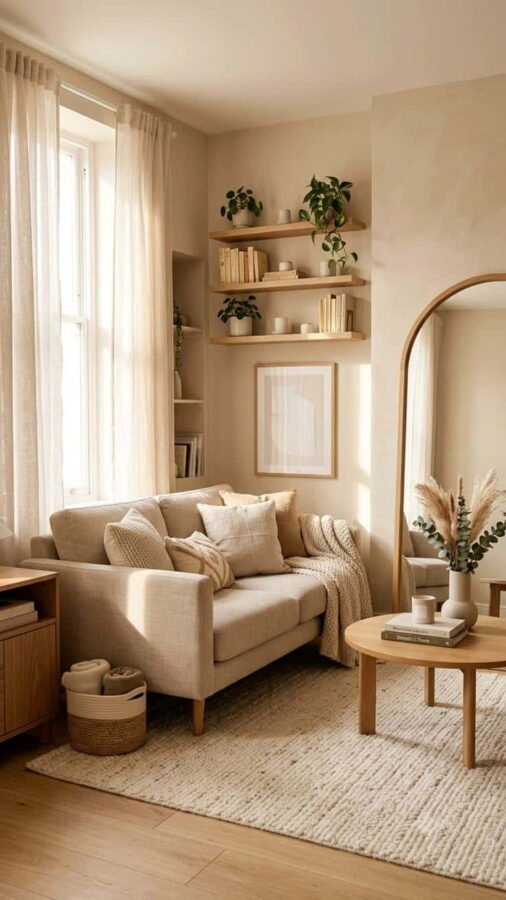 beige small living room ideas